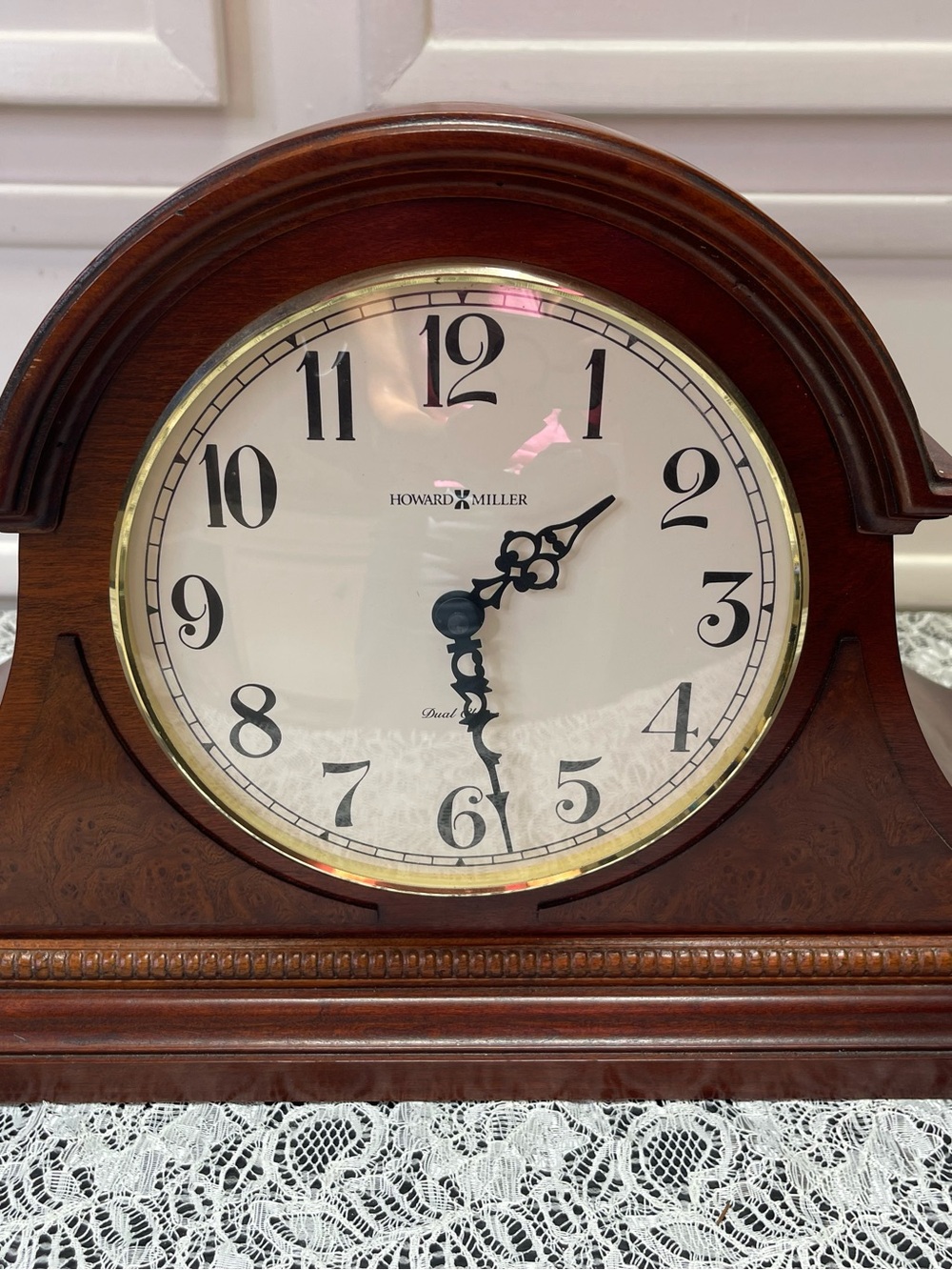 VTG 90s Howard Miller Model #630-122 Westminster Chime Oak Mantle Clock  Quart